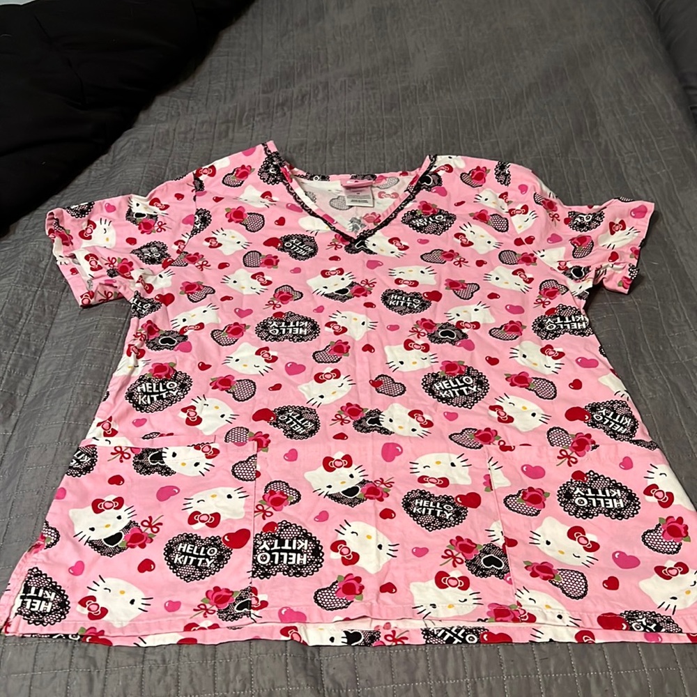Hello Kitty scrub top